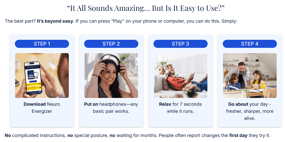 neuro energizer in 4 steps